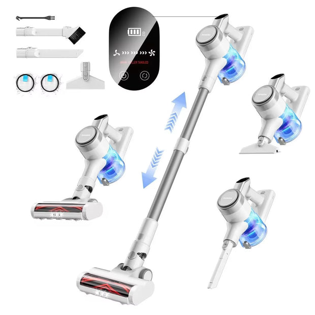 Cordless Vacuum Cleaner,23Kpa 48Mins Powerful Suction Vacuum LED Display,Lightweight Stick for Hardfloor/Carpet/Pet Hair