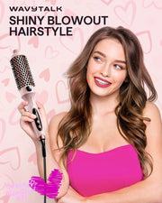 Wavytalk Blowout Boost Ionic Thermal Brush 1 1/2 Inch with LED Display, 300℉-420℉ for Different Hair Types, 120-240V Universal Voltage