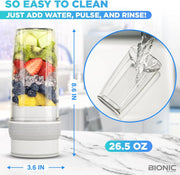 Bionic Blade Smoothie Blender Personal Portable Rechargeable Blender Juicer Protein Mikshake Maker Extra Travel Bottle