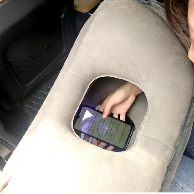 Inflatable Air Cushion Travel Pillow Headrest Chin Support Cushions for Airplane Plane Office Rest Neck Nap Pillows