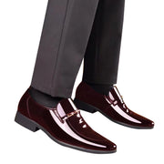 Adult Men Shoes Extra Wide Shoes for Men Leather Classic Style Mens Shoes Fashion Metal Strip Decoration Leather Shoe Horn for Men Brown 10