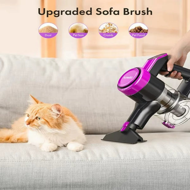 Cordless Vacuum Cleaner,23Kpa 48Mins Powerful Suction Vacuum LED Display,Lightweight Stick for Hardfloor/Carpet/Pet Hair