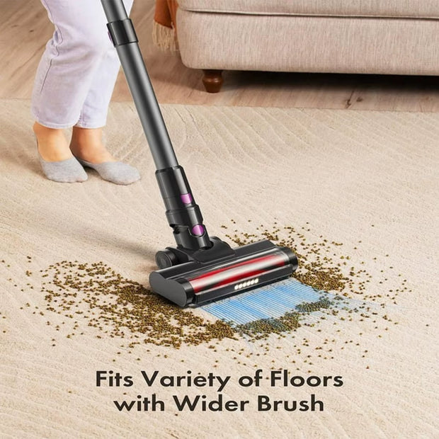 Cordless Vacuum Cleaner,23Kpa 48Mins Powerful Suction Vacuum LED Display,Lightweight Stick for Hardfloor/Carpet/Pet Hair