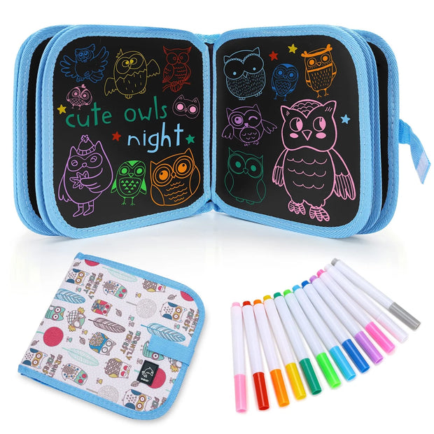 4 5 6 7 Boys Girls Drawing Board Book Writing Tablet Toys for 4-7 Year Old Toys for 4-7 Year Old Kids Toddlers Graffiti Book Arts and Crafts for 4-5-6-7 Year