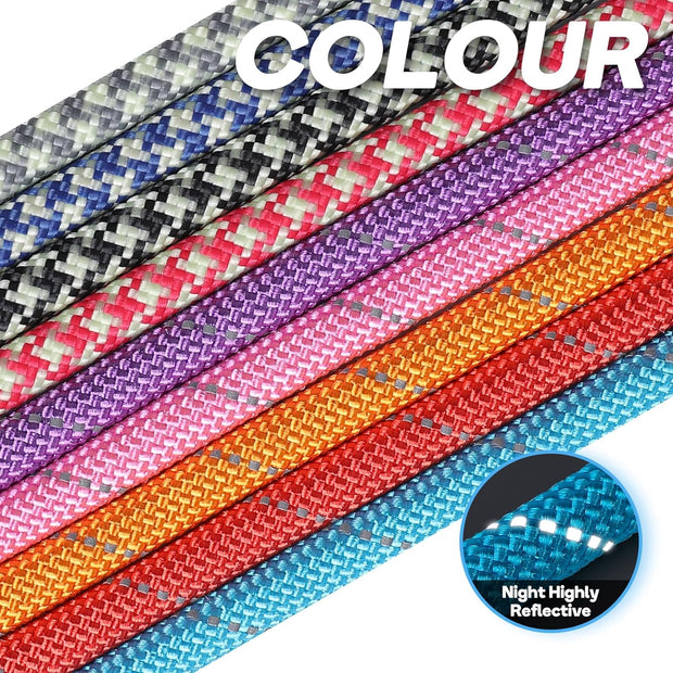 Slip Lead Dog Leash, 5FT Reflective Slip Rope, Puppy Training Walking Controlling Lead, Slip Collar Pet Leash for Small, Medium, Large Dogs (Pink, Medium-2/5In X 5Ft)