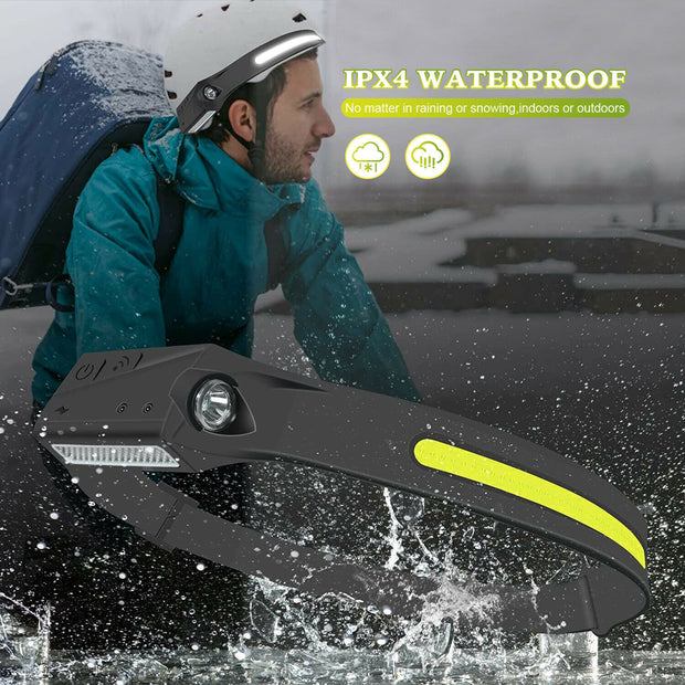 USB Rechargeable Cap Lamp LED Headlamp Headlight Head Lamp Flashlight Waterproof
