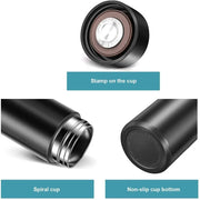Double Walled Vacuum Smart Water Bottles with Digital Temperature Display Coffee Tea Infuser Bottle LED Thermal Cup