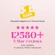 Wavytalk Blowout Boost Ionic Thermal Brush 1 1/2 Inch with LED Display, 300℉-420℉ for Different Hair Types, 120-240V Universal Voltage