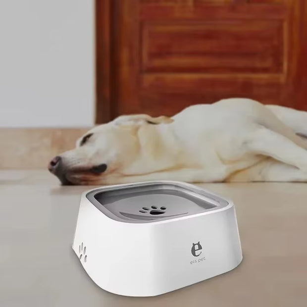 1.5L Dog ABS Plastic Drinking Water Floating Bowl Non-Wetting Mouth Cat Bowl without Spill Drinking Water Dispenser Dog Bowl