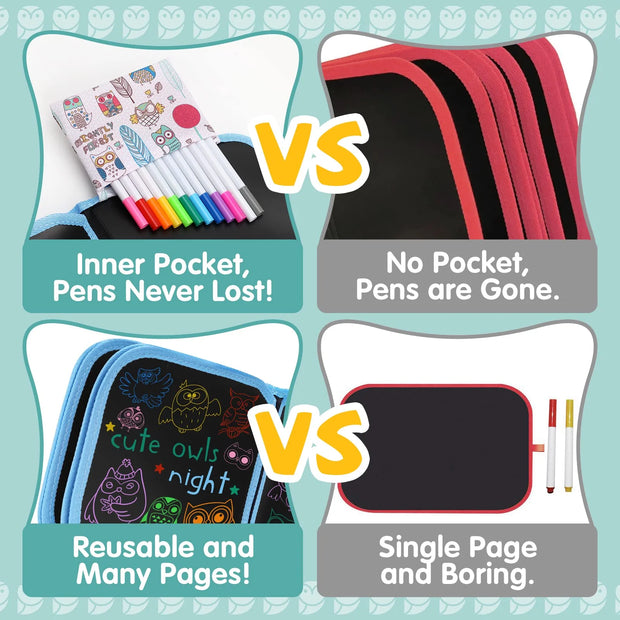 4 5 6 7 Boys Girls Drawing Board Book Writing Tablet Toys for 4-7 Year Old Toys for 4-7 Year Old Kids Toddlers Graffiti Book Arts and Crafts for 4-5-6-7 Year