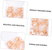 Makeup Brushes Kit 50Pcs Plastic Eye Shadow Sticks Eyeshadow Alicator Sponge Tip Easy Application for Artists