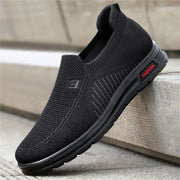 Extra Wide Mens Shoes Mens Classic Nylon Sneaker Fashion Summer and Autumn Men Sneakers Fly Woven Mesh Flat Slip on Comfortable 41