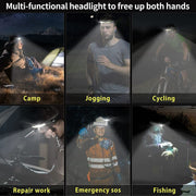 USB Rechargeable Cap Lamp LED Headlamp Headlight Head Lamp Flashlight Waterproof